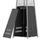 Flash Furniture Sol Patio Outdoor Heating-Black Stainless Steel Pyramid 42,000 BTU Propane Heater w/Wheels NAN-FSDC-02-BK-GG - alternate 3